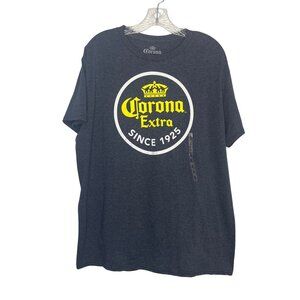 Corona Extra Beer Graphic Tshirt Mens XL Blue Athletic Fit New